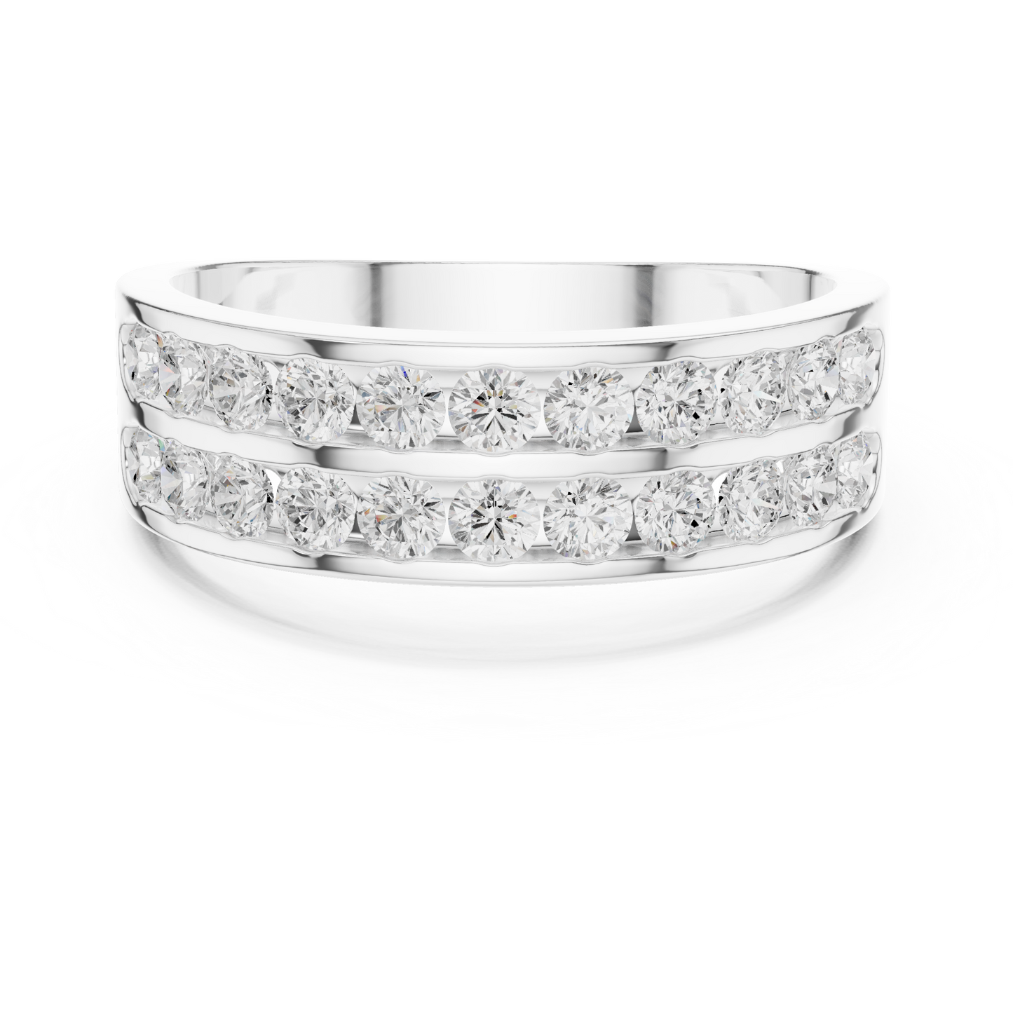 10k Solid White Gold Natural & Lab Grown Round Shapes Diamond Esthetical Men's Diamond Ring - HIGHCARAT DIAMONDS