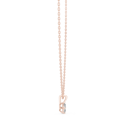 0.50 Oval Cut Stunning Labgrown Diamond Solitaire Pendant For Her In 14K solid Gold - HIGHCARAT DIAMONDS