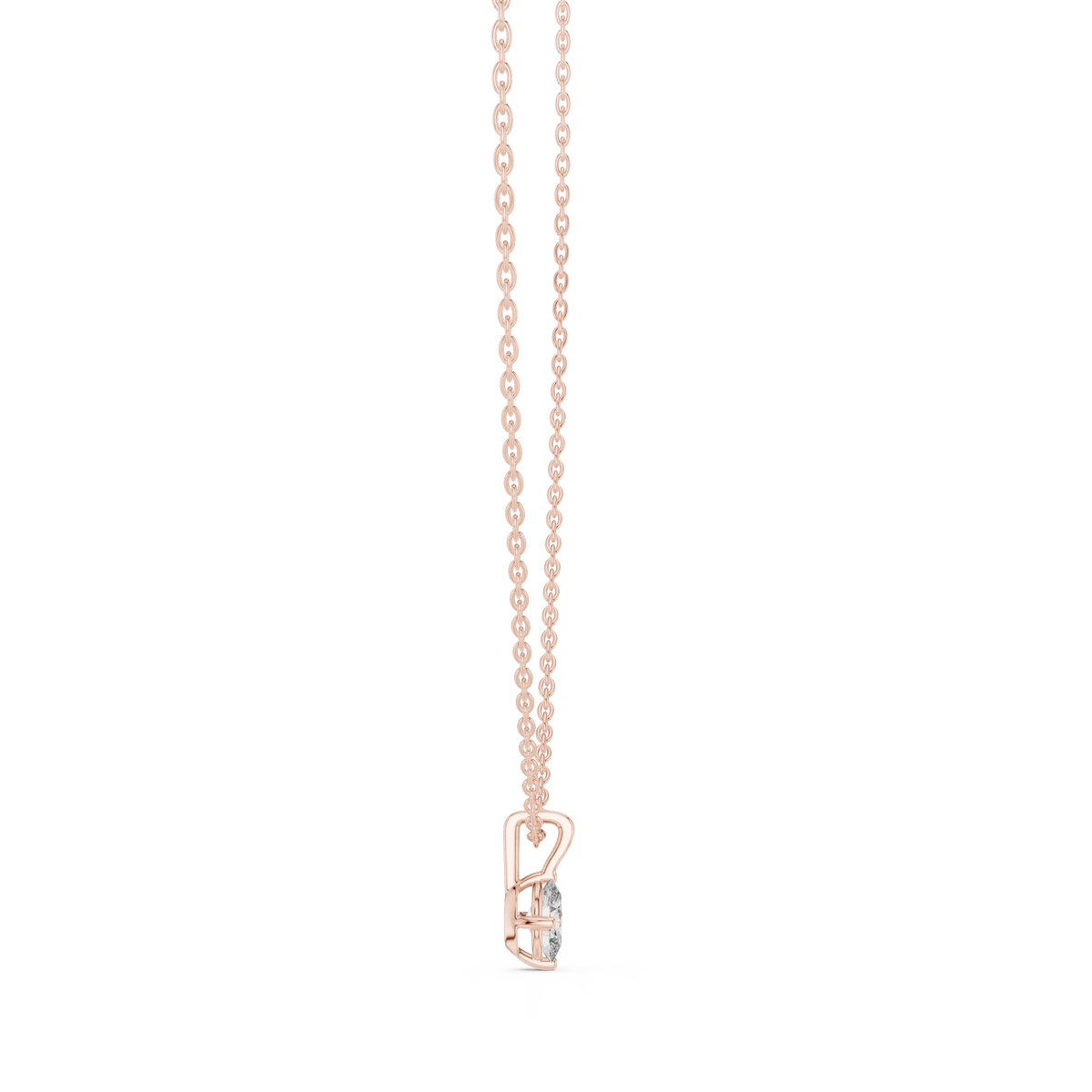 0.50 Oval Cut Stunning Labgrown Diamond Solitaire Pendant For Her In 14K solid Gold - HIGHCARAT DIAMONDS