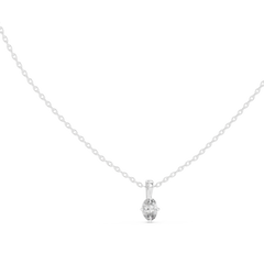 0.50 Oval Cut Stunning Labgrown Diamond Solitaire Pendant For Her In 14K solid Gold - HIGHCARAT DIAMONDS