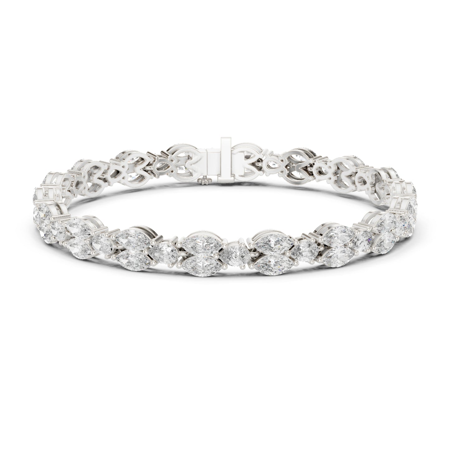 Round Cut High Quality Diamond Antique Delicate Three Stone Sparkling Bridesmaid Tennis Bracelet Gift For Her - HIGHCARAT DIAMONDS