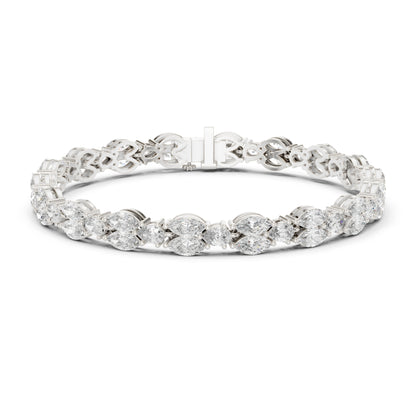 Round Cut High Quality Diamond Antique Delicate Three Stone Sparkling Bridesmaid Tennis Bracelet Gift For Her - HIGHCARAT DIAMONDS