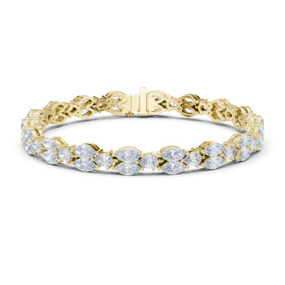 Round Cut High Quality Diamond Antique Delicate Three Stone Sparkling Bridesmaid Tennis Bracelet Gift For Her - HIGHCARAT DIAMONDS