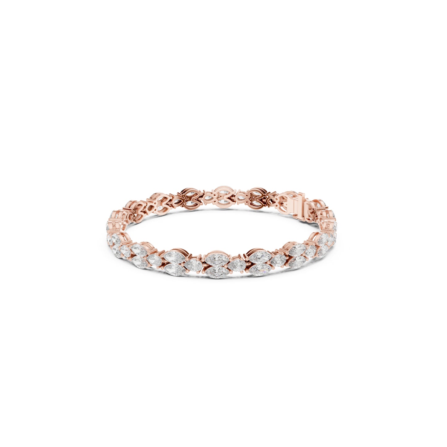 Round Cut High Quality Diamond Antique Delicate Three Stone Sparkling Bridesmaid Tennis Bracelet Gift For Her - HIGHCARAT DIAMONDS