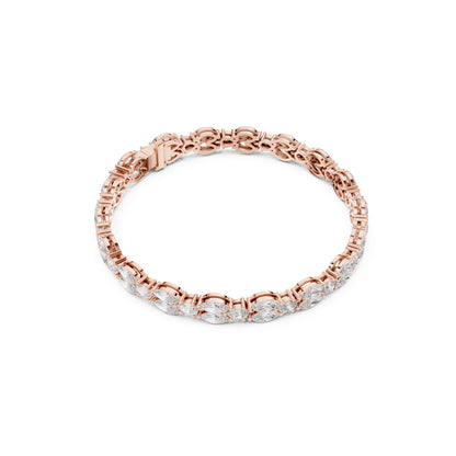Round Cut High Quality Diamond Antique Delicate Three Stone Sparkling Bridesmaid Tennis Bracelet Gift For Her - HIGHCARAT DIAMONDS