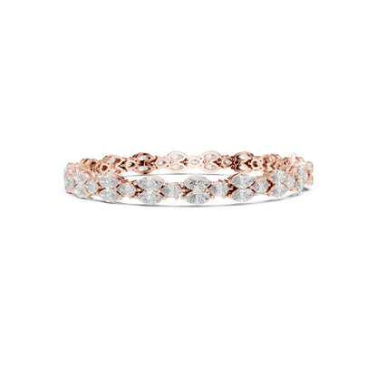 Round Cut High Quality Diamond Antique Delicate Three Stone Sparkling Bridesmaid Tennis Bracelet Gift For Her - HIGHCARAT DIAMONDS