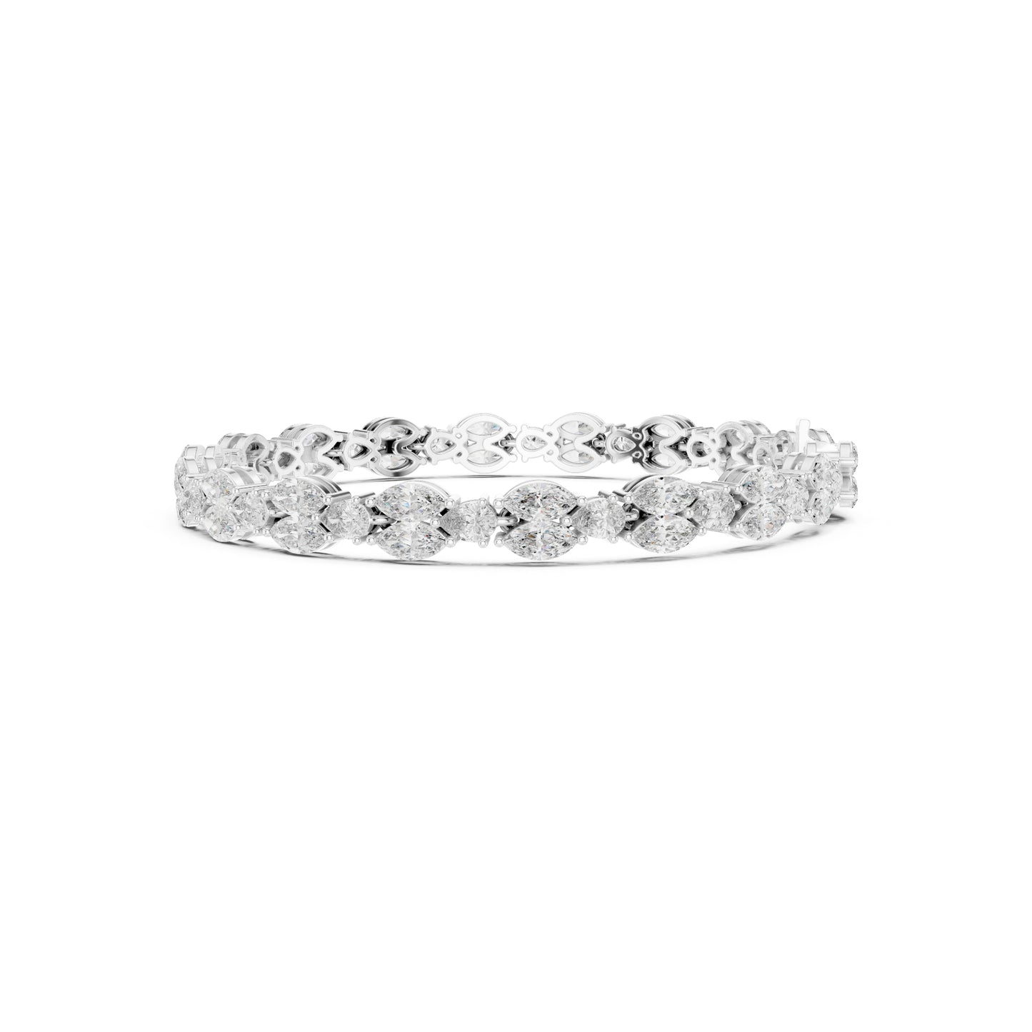 Round Cut High Quality Diamond Antique Delicate Three Stone Sparkling Bridesmaid Tennis Bracelet Gift For Her - HIGHCARAT DIAMONDS
