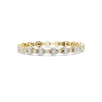 Round Cut High Quality Diamond Antique Delicate Three Stone Sparkling Bridesmaid Tennis Bracelet Gift For Her - HIGHCARAT DIAMONDS