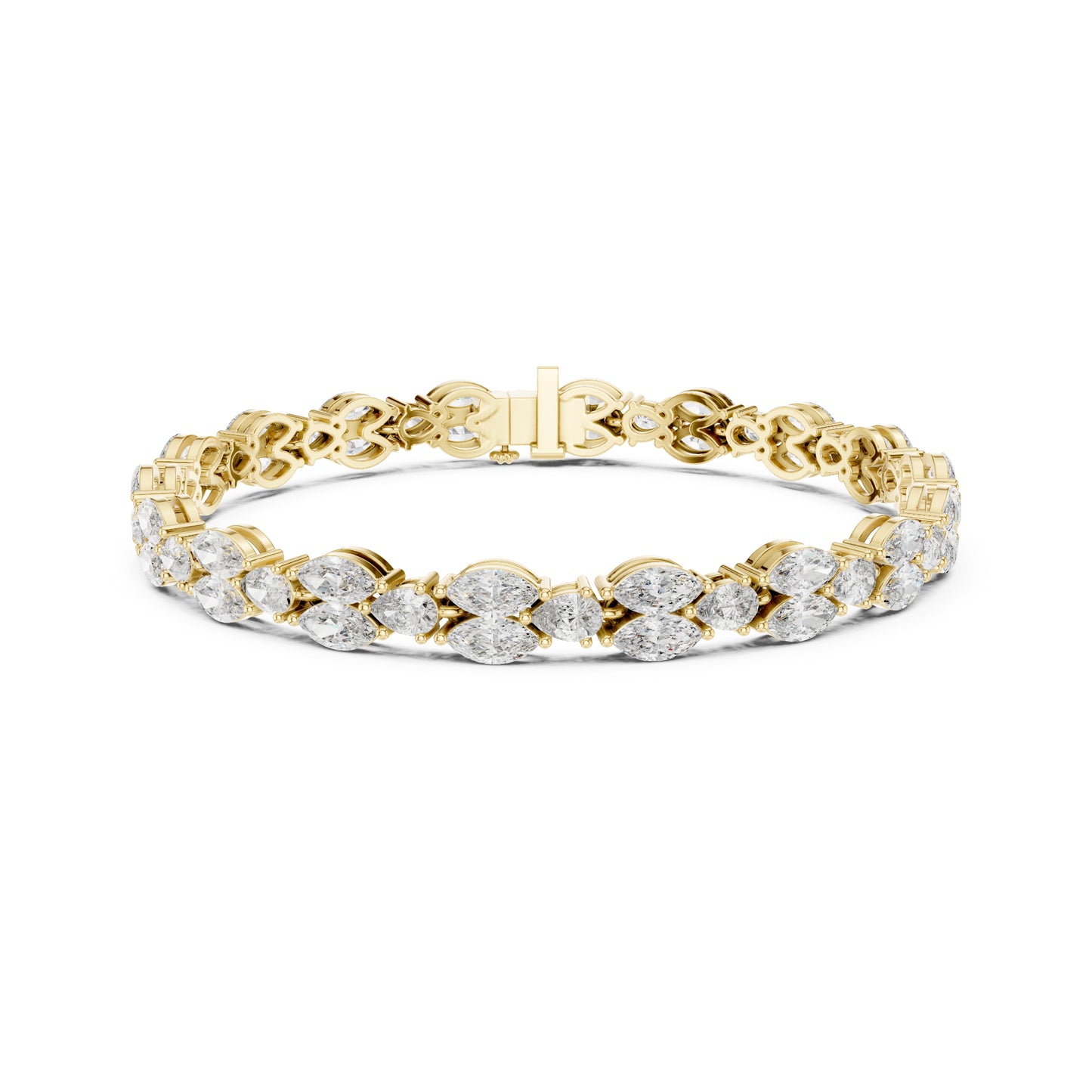 Round Cut High Quality Diamond Antique Delicate Three Stone Sparkling Bridesmaid Tennis Bracelet Gift For Her - HIGHCARAT DIAMONDS