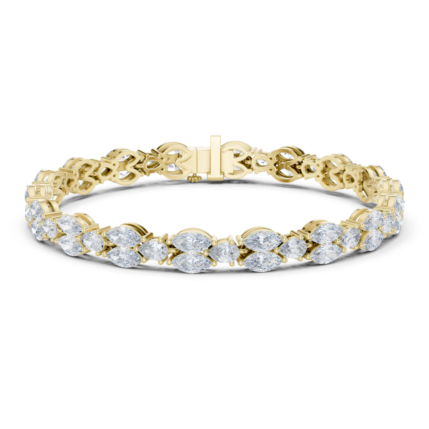 11.52 CT Marquise Shape Lab Grown Diamond Tennis Bracelet - HIGHCARAT DIAMONDS