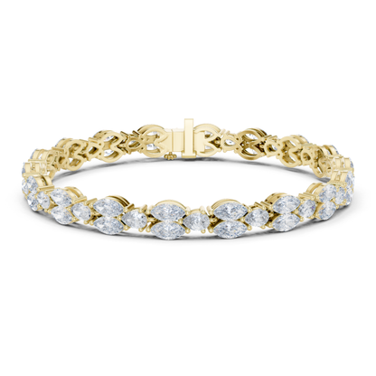 11.52 CT Marquise Shape Lab Grown Diamond Tennis Bracelet - HIGHCARAT DIAMONDS