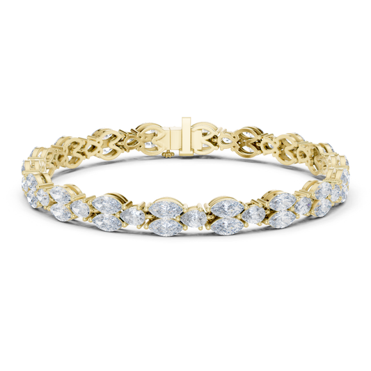 11.52 CT Marquise Shape Lab Grown Diamond Tennis Bracelet - HIGHCARAT DIAMONDS