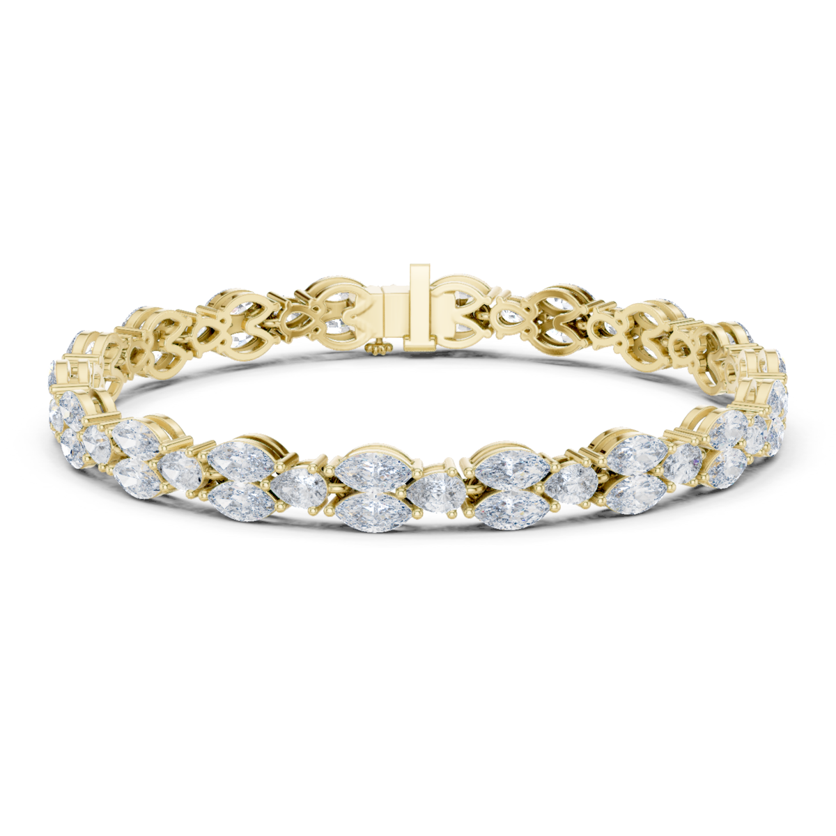 11.52 CT Marquise Shape Lab Grown Diamond Tennis Bracelet - HIGHCARAT DIAMONDS