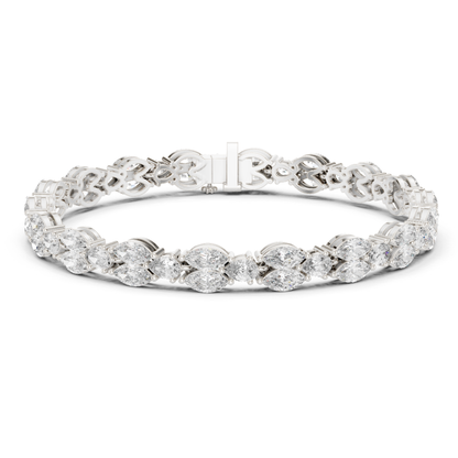 11.52 CT Marquise Shape Lab Grown Diamond Tennis Bracelet - HIGHCARAT DIAMONDS