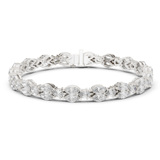 11.52 CT Marquise Shape Lab Grown Diamond Tennis Bracelet - HIGHCARAT DIAMONDS