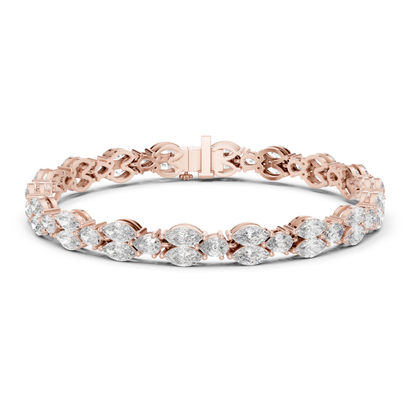 11.52 CT Marquise Shape Lab Grown Diamond Tennis Bracelet - HIGHCARAT DIAMONDS