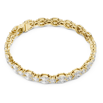 11.52 CT Marquise Shape Lab Grown Diamond Tennis Bracelet - HIGHCARAT DIAMONDS