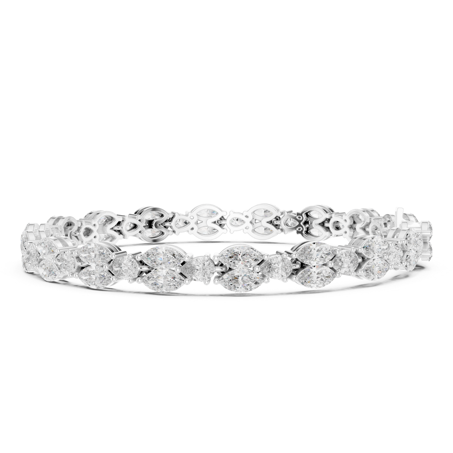 11.52 CT Marquise Shape Lab Grown Diamond Tennis Bracelet - HIGHCARAT DIAMONDS