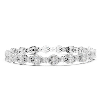 11.52 CT Marquise Shape Lab Grown Diamond Tennis Bracelet - HIGHCARAT DIAMONDS
