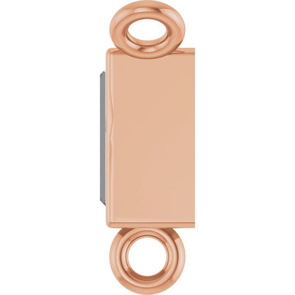 14K Rose 1/8 CT Lab-Grown Diamond Pendants Center