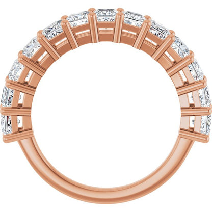 14K Rose 2 CTW Lab-Grown Diamond Anniversary Band