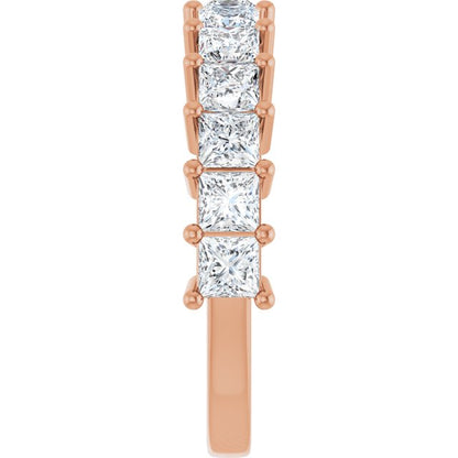 14K Rose 2 CTW Lab-Grown Diamond Anniversary Band
