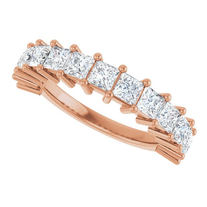 14K Rose 2 CTW Lab-Grown Diamond Anniversary Band