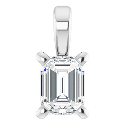 14K Yellow 1/4 CT Lab-Grown Diamond Pendant