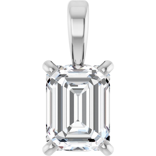 14K Yellow 1/4 CT Lab-Grown Diamond Pendant