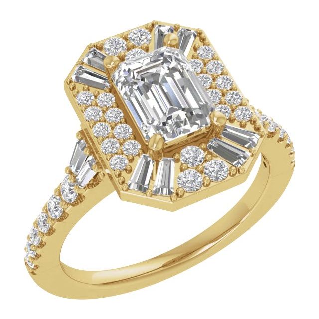 14K Yellow 1/4 CTW Lab-Grown Diamond Matching Band