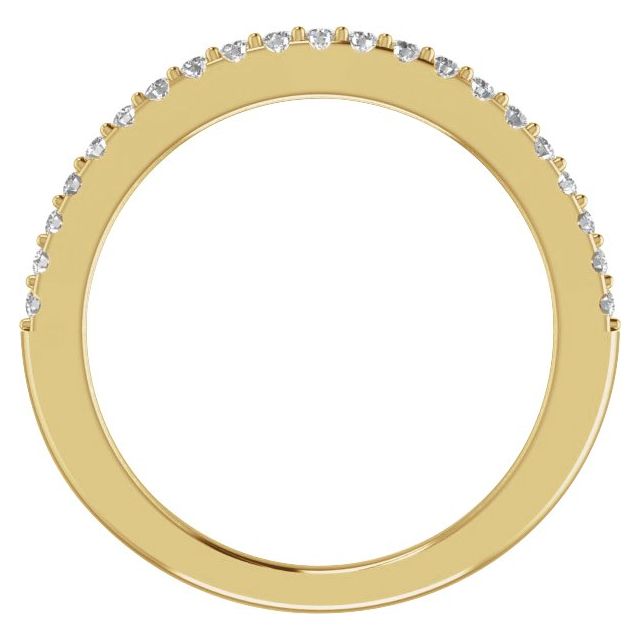 14K Yellow 1/4 CTW Lab-Grown Diamond Matching Band