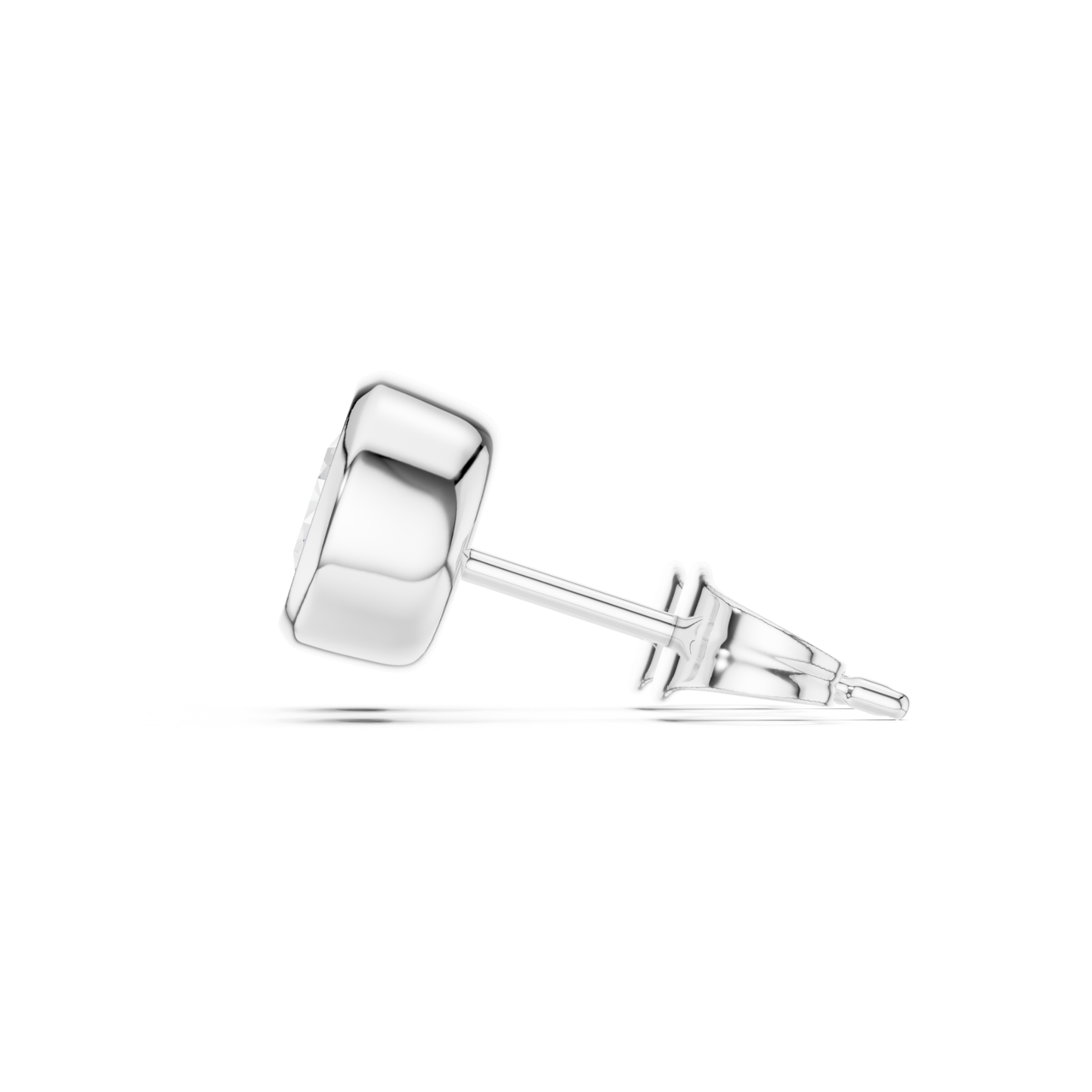 Round Cut Lab Grown Diamond Classic Stud Earrings