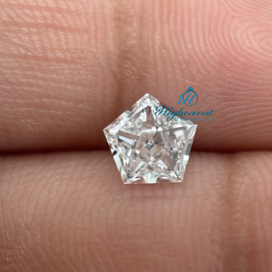 Pentagon Cut Loose Diamond, Antique White Colorless Lab Grown Dainty Stackable Diamond Use For Pendant