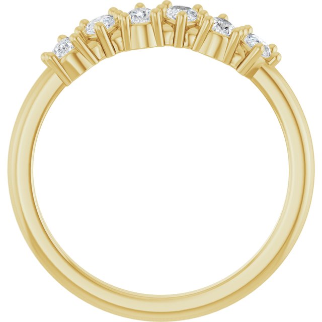 14K Yellow 5/8 CTW Lab-Grown Diamond Anniversary Band