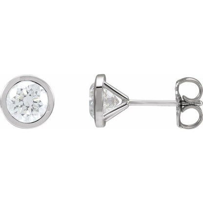 14K Rose 1 1/2 CTW Lab-Grown Diamond Cocktail-Style Earrings