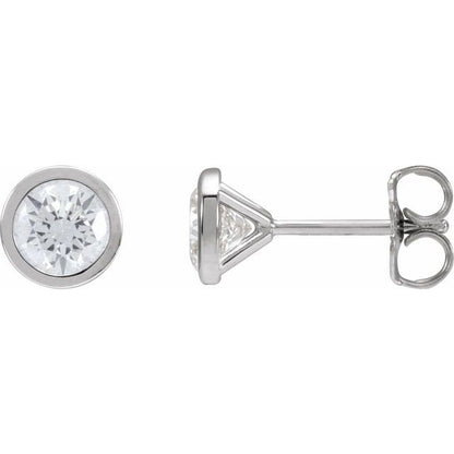 14K Rose 1 1/2 CTW Lab-Grown Diamond Cocktail-Style Earrings