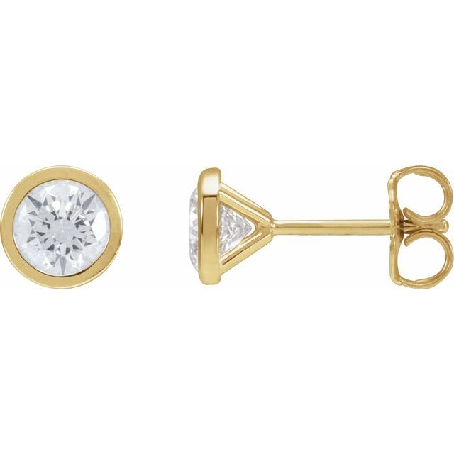 14K Rose 1 1/2 CTW Lab-Grown Diamond Cocktail-Style Earrings