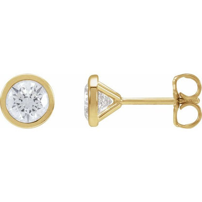 14K Rose 1 1/2 CTW Lab-Grown Diamond Cocktail-Style Earrings