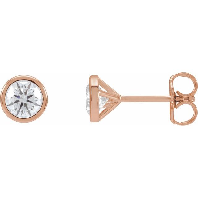 14K Rose 1 1/2 CTW Lab-Grown Diamond Cocktail-Style Earrings