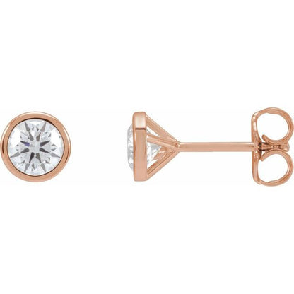 14K Rose 1 1/2 CTW Lab-Grown Diamond Cocktail-Style Earrings