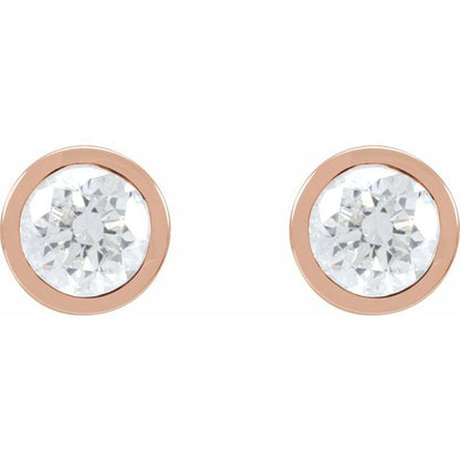 14K Rose 1 1/2 CTW Lab-Grown Diamond Cocktail-Style Earrings