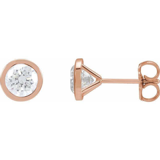 14K Rose 1 1/2 CTW Lab-Grown Diamond Cocktail-Style Earrings