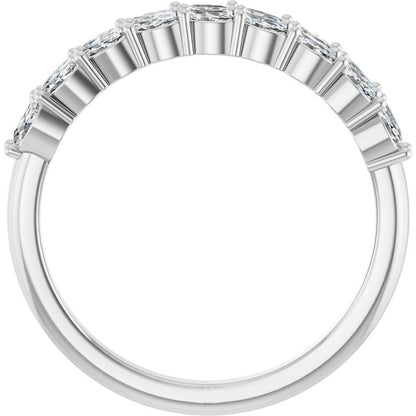14K White 1/2 CTW Lab-Grown Diamond Anniversary Band