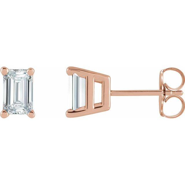 14K Yellow 5/8 CTW Lab-Grown Diamond Earrings