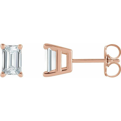 14K Yellow 5/8 CTW Lab-Grown Diamond Earrings