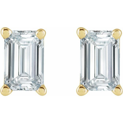 14K Yellow 5/8 CTW Lab-Grown Diamond Earrings