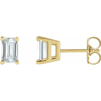14K Yellow 5/8 CTW Lab-Grown Diamond Earrings