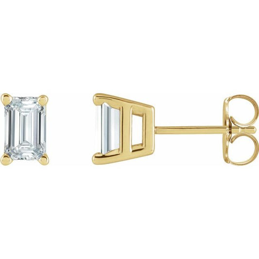 14K Yellow 5/8 CTW Lab-Grown Diamond Earrings