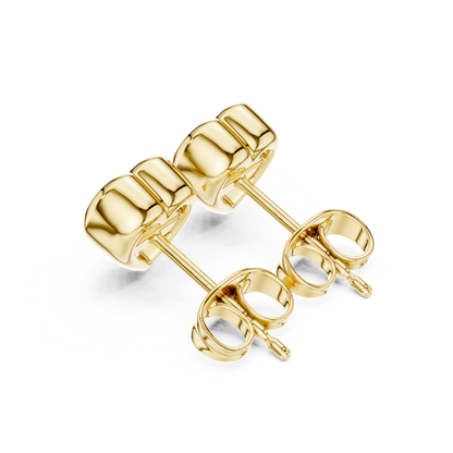 Heart Cut Lab Grown Diamond Vintage Stud Earrings