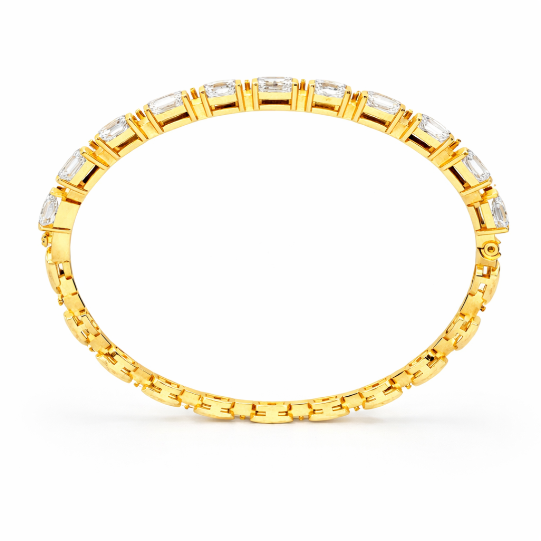 13.84Ct Multi Shape Diamond Minimalist  Antique Vintage Inspired Handcrafted Stunning Tennis Bracelet For Her - HIGHCARAT DIAMONDS